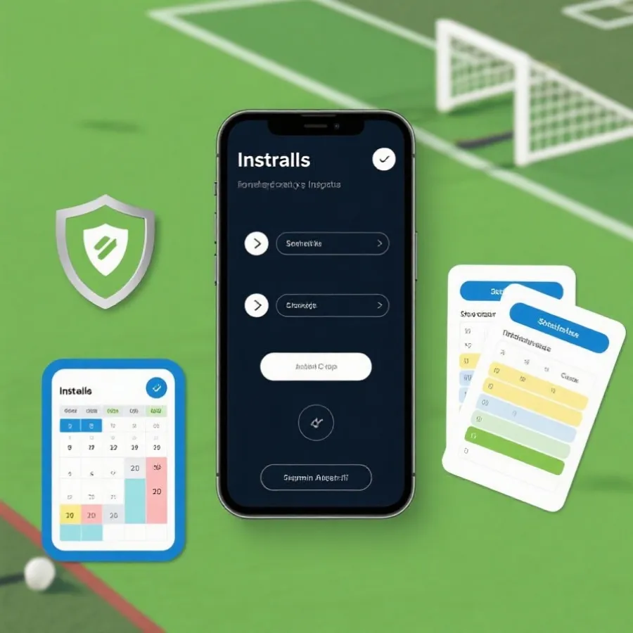 移动应用下载步骤示意图