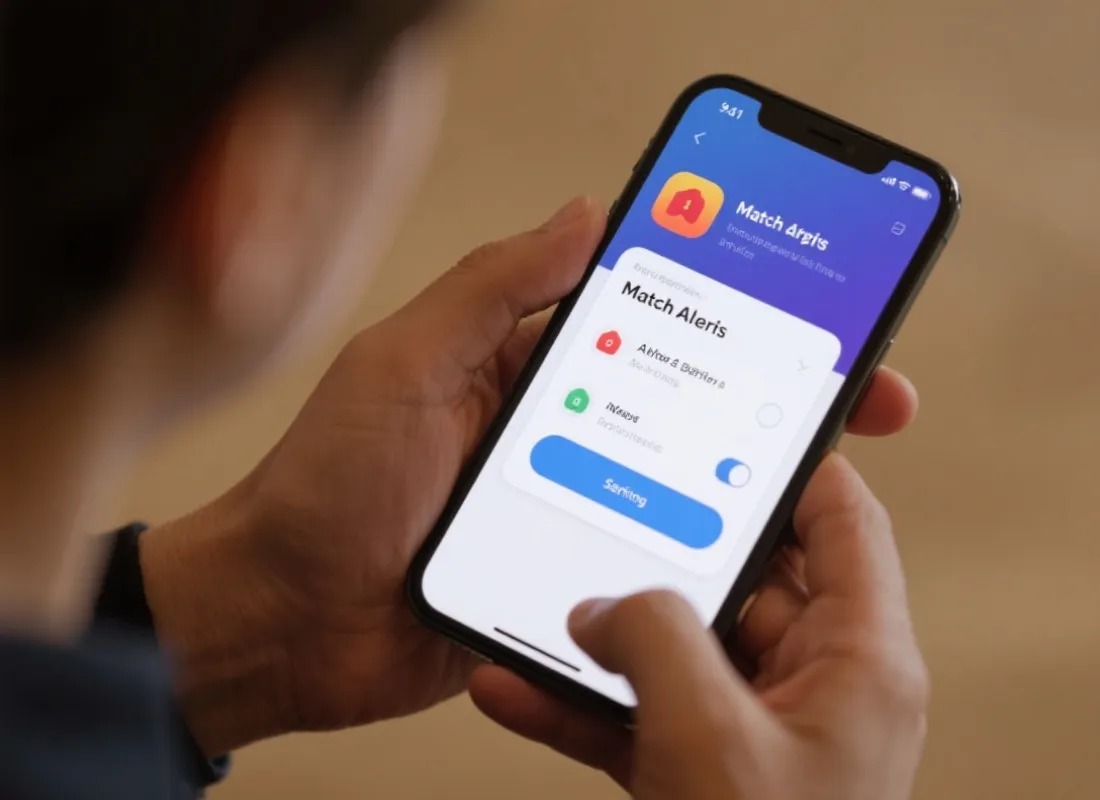 应用设置与赛事提醒界面示意图